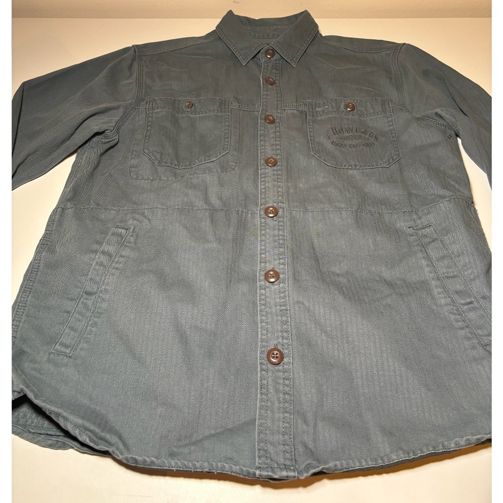 Howler Bros Chore Button Down Shacket | Blue | Medium - Picture 6 of 8